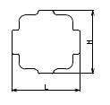 Dimensional drawing：TSF-8