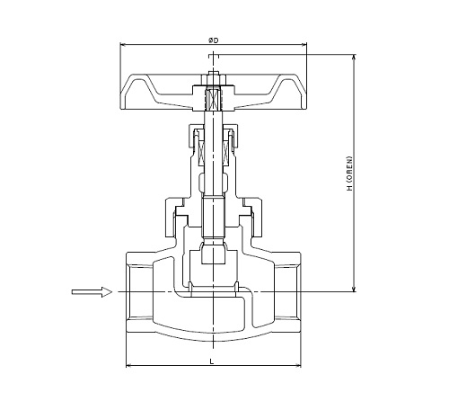 Dimensional drawing：GLV-16